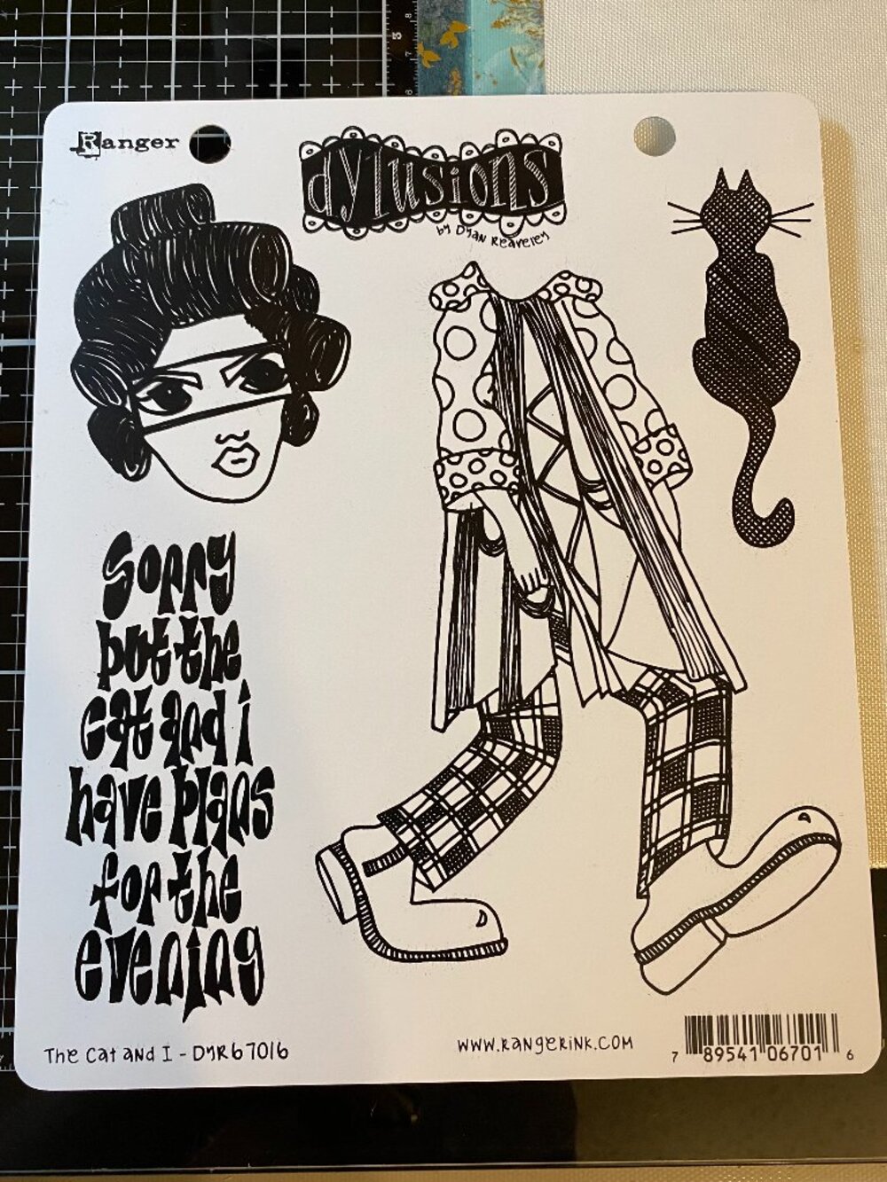 Dylusions Stamp Set: DYR67016-The Cat and I